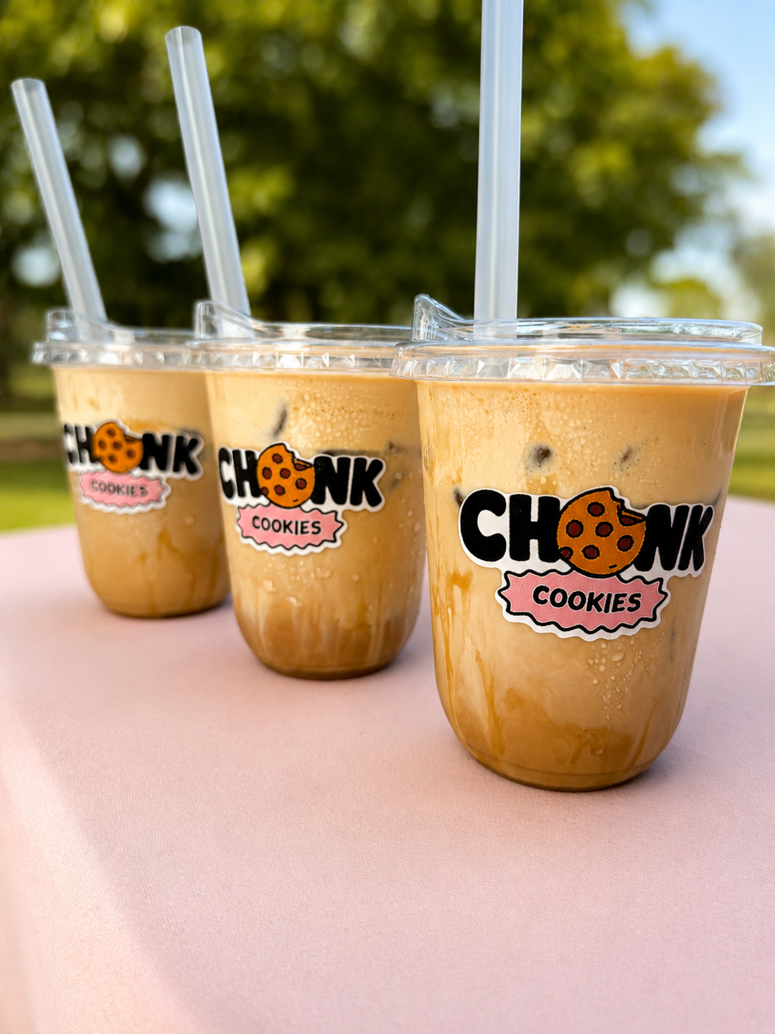 CHONK iced latte cups