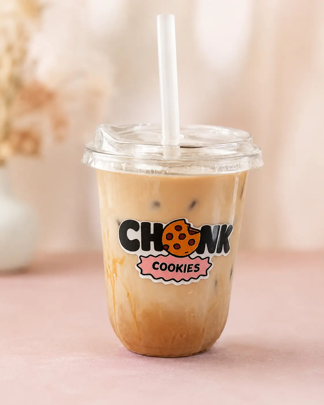 CHONK Iced Latte in a branded cup